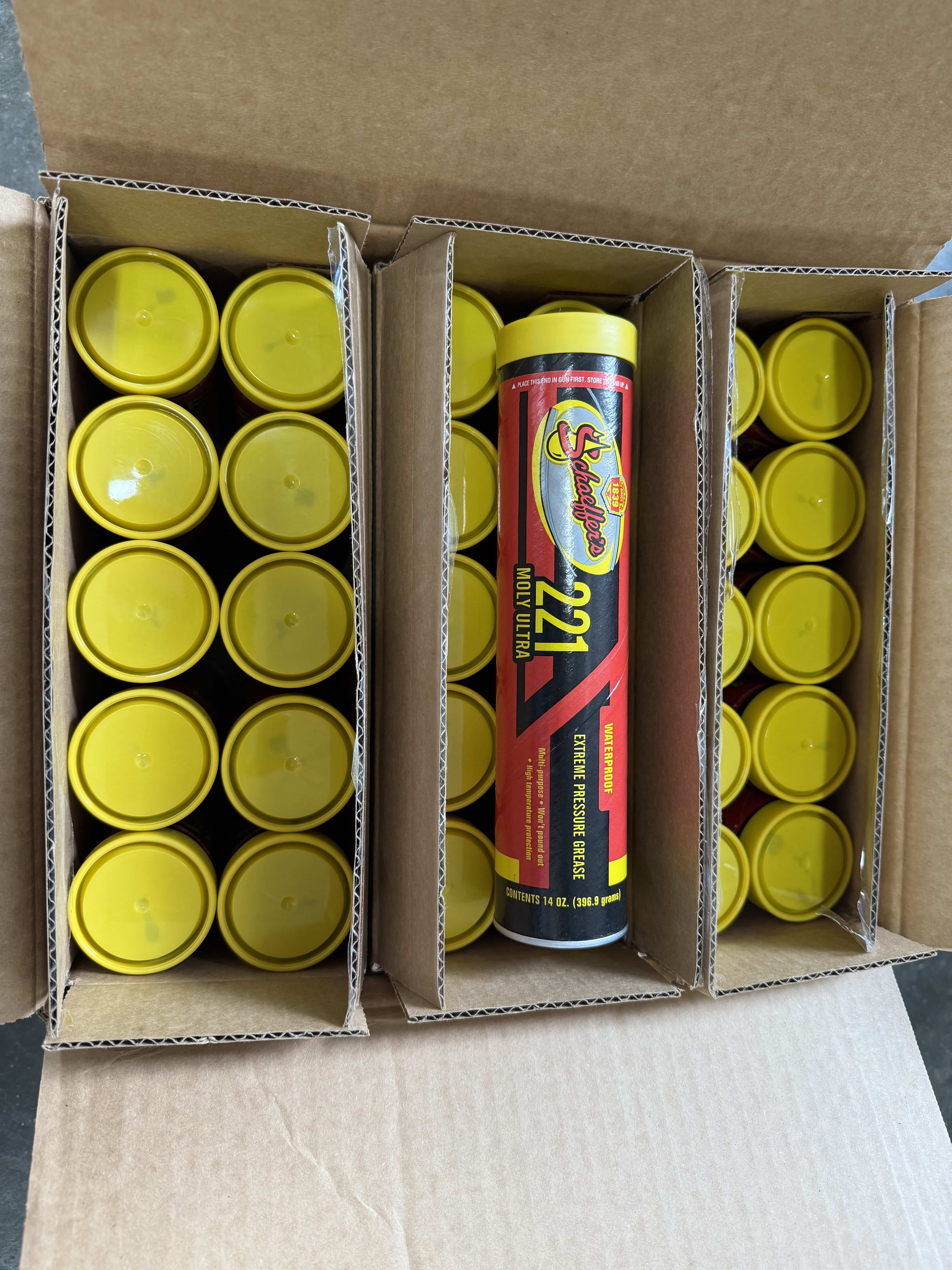 Schaeffers 221 Moly Ultra Grease 30 x 14oz Tubes.