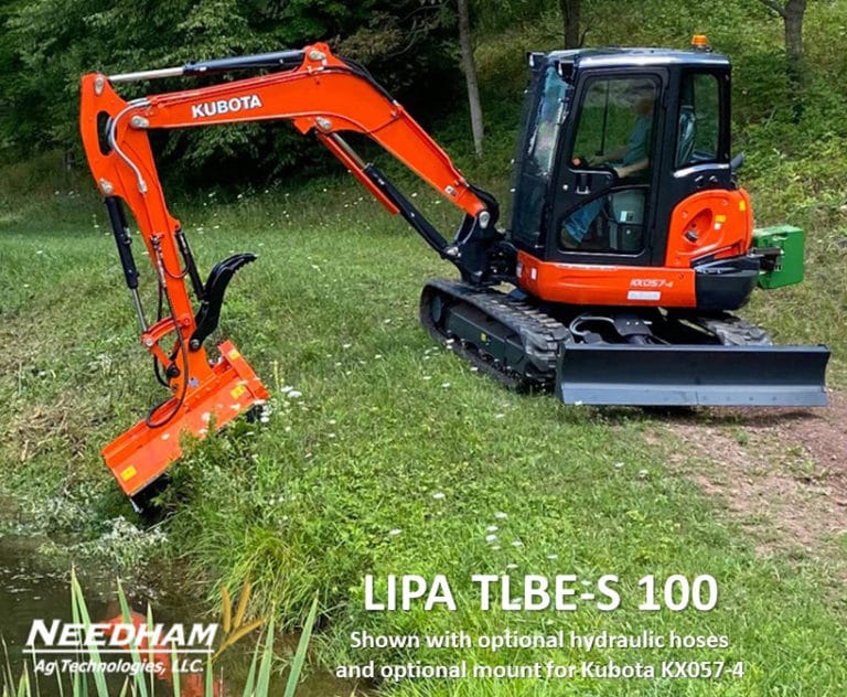LIPA TLBES 100 Flail Mower (for 12,000 lb 15,000 lb Mini Excavator