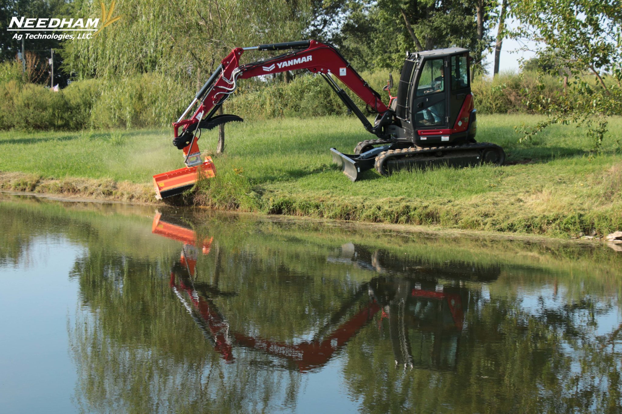LIPA TLBES 120 Flail Mower (for 15,000 lb 20,000lb Mini Excavator). Needham Ag Store