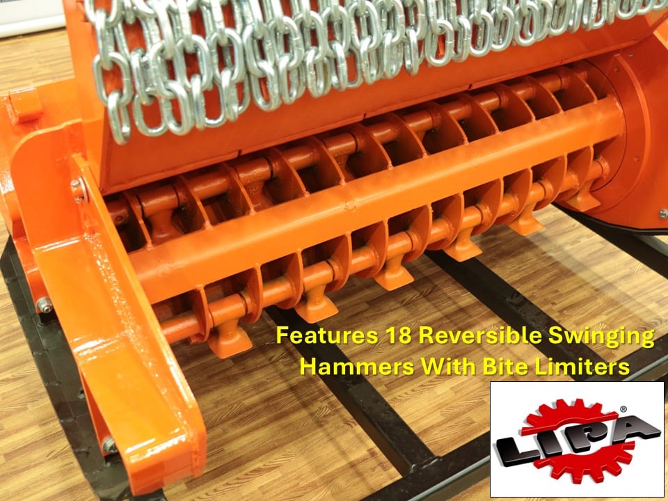 Lipa TLE-FM 100 Forestry Mulcher (40" Working Width For 15,000 lb + Mini Excavator) - Image 6